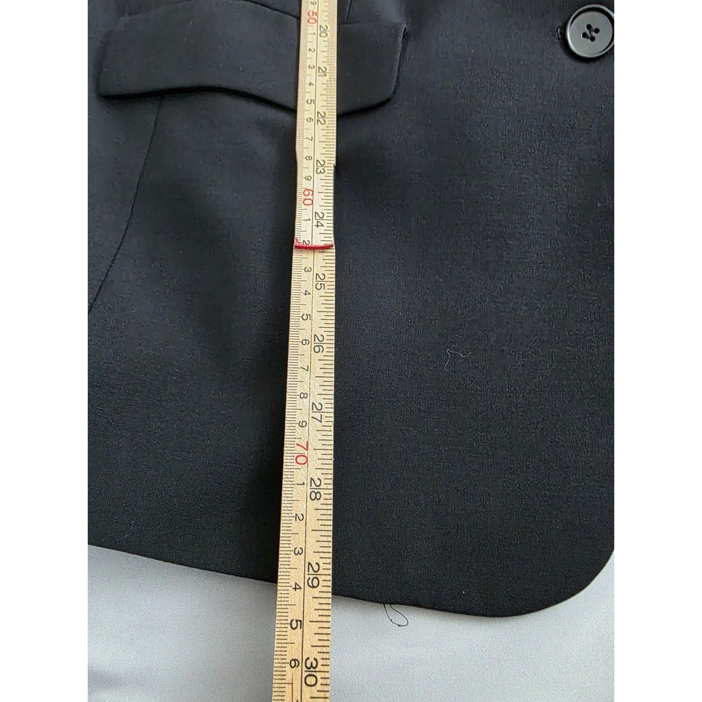 Talbots Woman Black Wool Blend Two Button Blazer Jacket 16W JO1931 - Picture 10 of 16